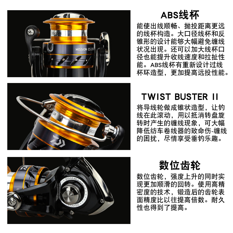 DAIWA Fishing Reel MISSION CS  - Daiwa Reel Bg 评论和价格